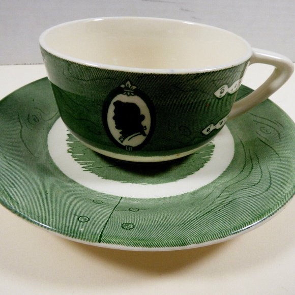 VTG by Royal China Colonial Homestead green tea cup & saucer set - Picture 1 of 8